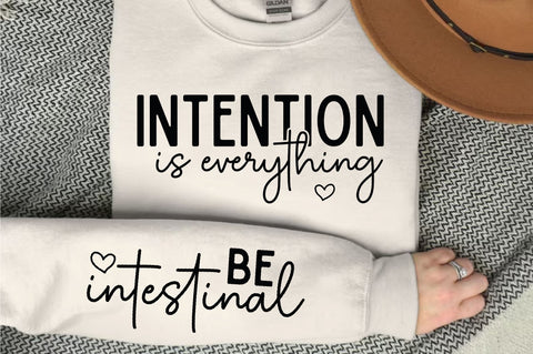 Intention is Sleeve SVG, Christian SVG Design SVG Regulrcrative 