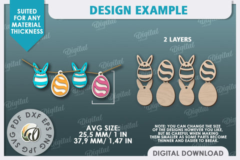 Interchangeable Stand Easter Laser Cut. Easter Decor SVG SVG Evgenyia Guschina 