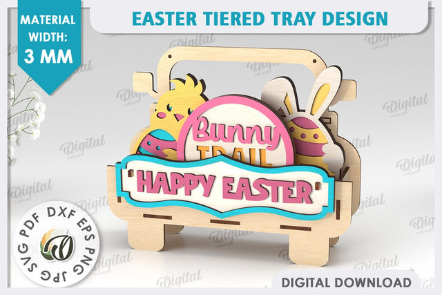 Interchangeable Stand Easter Laser Cut. Easter Decor SVG SVG Evgenyia Guschina 