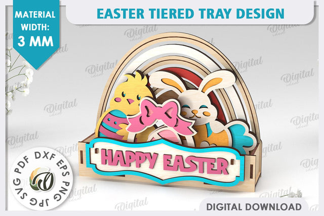 Interchangeable Stand Easter Laser Cut. Easter Decor SVG SVG Evgenyia Guschina 