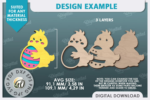 Interchangeable Stand Easter Laser Cut. Easter Decor SVG SVG Evgenyia Guschina 