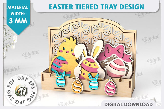 Interchangeable Stand Easter Laser Cut. Easter Decor SVG SVG Evgenyia Guschina 