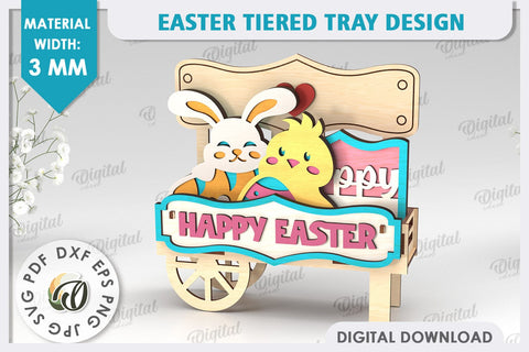 Interchangeable Stand Easter Laser Cut. Easter Decor SVG SVG Evgenyia Guschina 