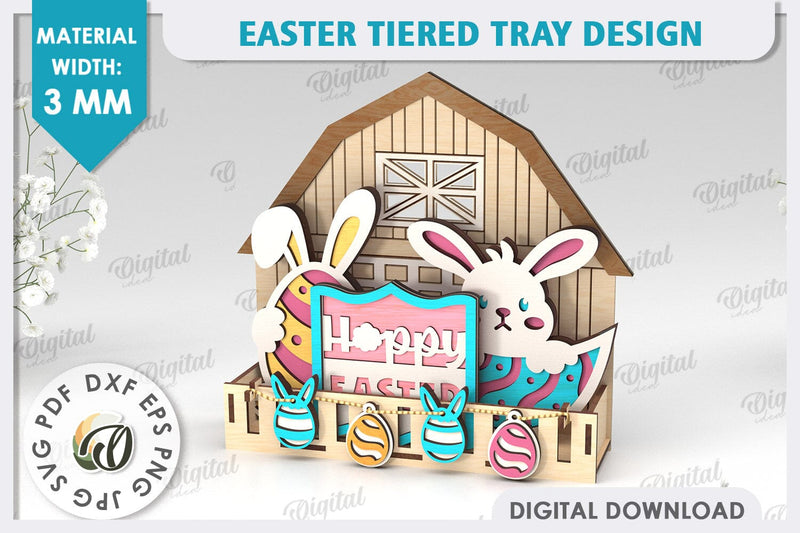 Interchangeable Stand Easter Laser Cut. Easter Decor SVG SVG Evgenyia Guschina 