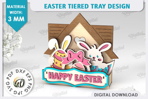 Interchangeable Stand Easter Laser Cut. Easter Decor SVG SVG Evgenyia Guschina 