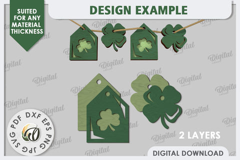 Interchangeable Stand St Patrick's Day Laser Cut SVG Evgenyia Guschina 
