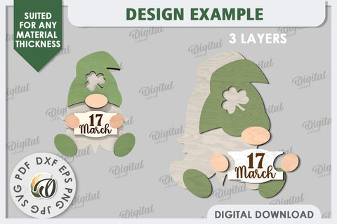Interchangeable Stand St Patrick's Day Laser Cut SVG Evgenyia Guschina 