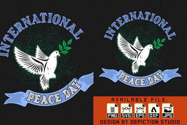 International Day of Peace T-Shirt, World Peace Day Shirt, Peace Shirt, World Peace Shirt Print Template Sketch DESIGN Depiction Studio 