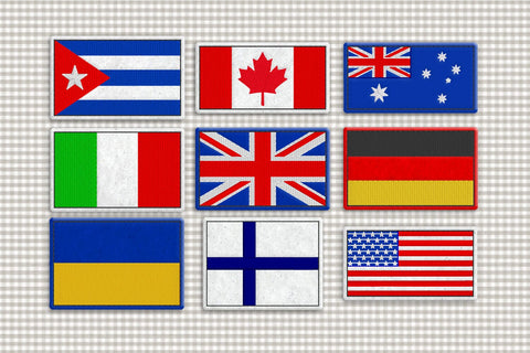 International Flag ITH Feltie Applique Embroidery Bundle Embroidery/Applique DESIGNS Risa Rocks It 