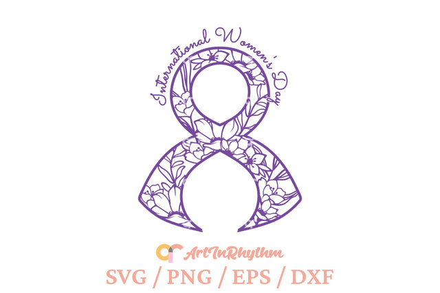 International Women's Day Svg, Happy Women's Day Svg, Purple Ribbon Svg SVG Artinrhythm shop 
