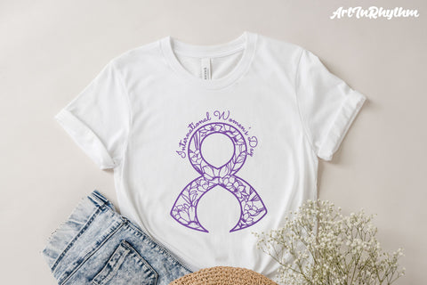 International Women's Day Svg, Happy Women's Day Svg, Purple Ribbon Svg SVG Artinrhythm shop 