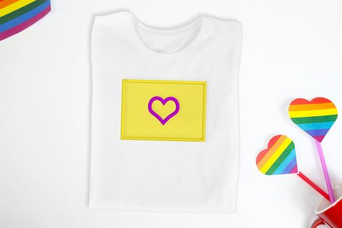 Intersex LGBT Pride Flag Love Applique Embroidery Embroidery/Applique DESIGNS Designed by Geeks 