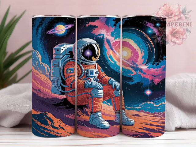 Interstellar Astronaut Galaxy Tumbler, Space Nebula Wrap, 20oz Tumbler Sublimation, Cosmic Explorer Design, Sci-Fi Astronaut Sublimation, Celestial Space Tumbler, Interstellar Nebula Wrap Sublimation Li Zamperini 