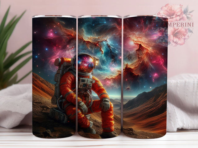 Interstellar Astronaut Galaxy Tumbler, Space Nebula Wrap, 20oz Tumbler Sublimation, Cosmic Explorer Design, Sci-Fi Astronaut Sublimation, Celestial Space Tumbler, Interstellar Nebula Wrap Sublimation Li Zamperini 