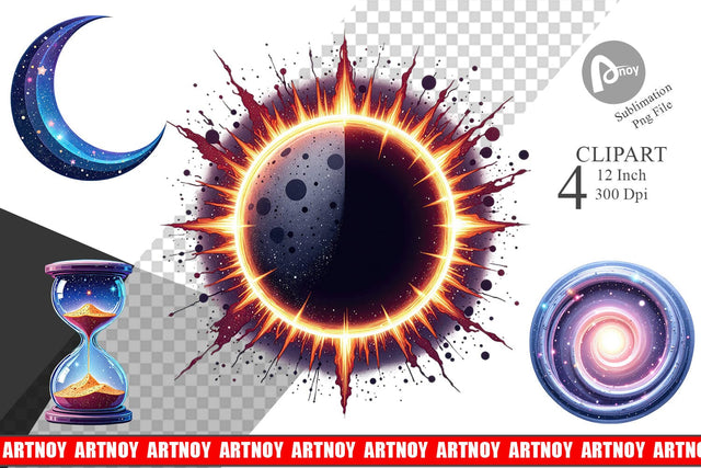 Interstellar Icons Clipart Sublimation artnoy 