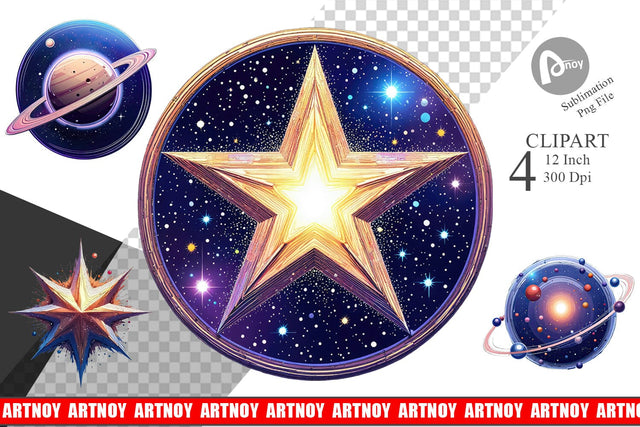 Interstellar Icons Clipart Sublimation artnoy 