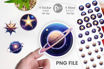 Interstellar Icons Sticker Sublimation artnoy 