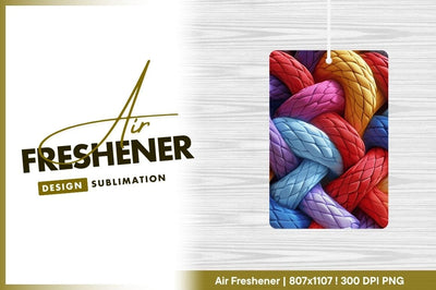 Interwoven Colorful Braided Ropes Texture Close Up Abstract Background Sublimation Regulrcrative 
