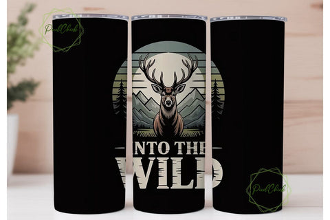 Into The Wild 20oz Tumbler Wrap Sublimation PixelChick 