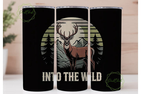 Into The Wild 20oz Tumbler Wrap Sublimation PixelChick 