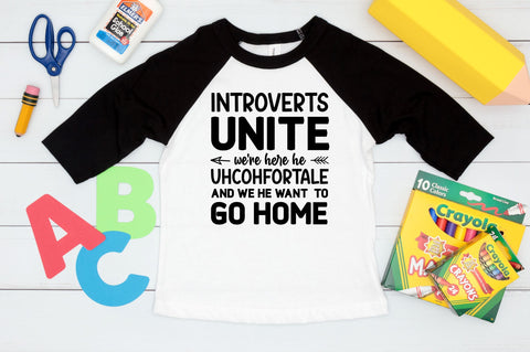 introverts unite we're here he uhcohfortale SVG Design SVG Regulrcrative 