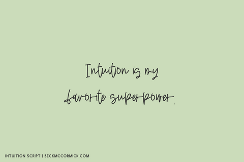 Intuition Script Font Beck McCormick 
