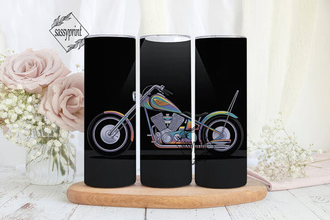 Iridescent Chopper 20oz Tumbler Wrap Sublimation sassyprint 