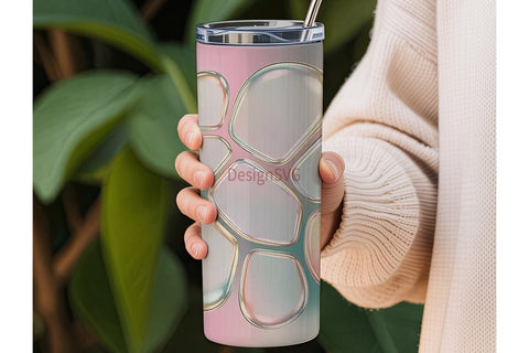 Iridescent Crystal 20oz Tumbler Wrap Sublimation DesignSVG 