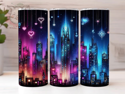 Iridescent Cyber Kpop Tumbler, Cyber Fantasy Tumbler, Iridescent 20oz Wrap, Sublimation Design, Futuristic Kpop Gift, Neon Fantasy Wrap, Trendy Iridescent Tumbler Sublimation Lara' s Designs 
