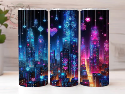 Iridescent Cyber Kpop Tumbler, Cyber Fantasy Tumbler, Iridescent 20oz Wrap, Sublimation Design, Futuristic Kpop Gift, Neon Fantasy Wrap, Trendy Iridescent Tumbler Sublimation Lara' s Designs 