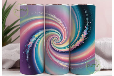 Iridescent Flowing Abstract 20oz Tumbler Sublimation PixelChick 