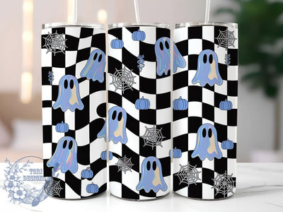 Iridescent Ghost Pumpkin Halloween Tumbler, Holographic Pumpkin Mug, Spooky Halloween Wrap, Shiny Ghost Cup, 20Oz Sublimation Design, Pumpkin Ghost Drinkware, Glitter Halloween Tumbler Sublimation ToriDesigns 