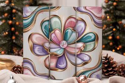 Iridescent Marble 20oz Tumbler Wrap Sublimation DesignSVG 