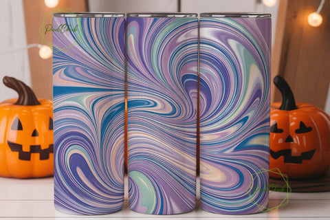 Iridescent Marble Abstract 20oz Tumbler Sublimation PixelChick 