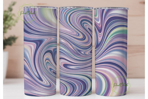 Iridescent Marble Abstract 20oz Tumbler Sublimation PixelChick 