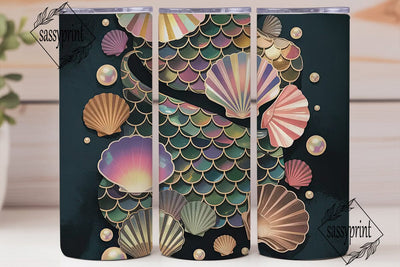 Iridescent Mermaid Scales 20oz Tumbler Sublimation sassyprint 