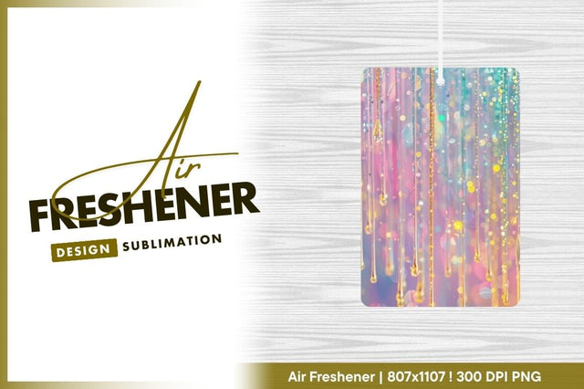 Iridescent pastel drips with shimmering bokeh texture Sublimation Regulrcrative 