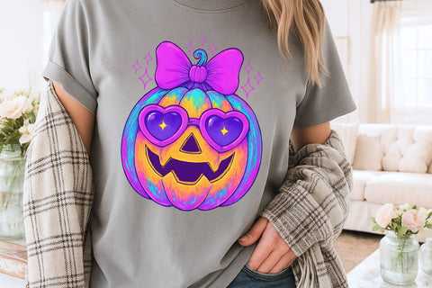 Iridescent Pumpkin PNG| Coquette Pumpkin Sublimation Png. Sublimation CosmosFineArt 