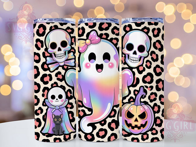 Iridescent Spooky Ghost Halloween Tumbler, Spooky Ghost Wrap, 20Oz Sublimation Design, Shiny Ghost Cup Wrap, Iridescent Halloween Drinkware, Cute Spooky Tumbler, Glow Ghost Mug Design Sublimation SvggirlplusArt 