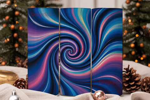Iridescent Swirl 20oz Tumbler Wrap Sublimation DesignSVG 