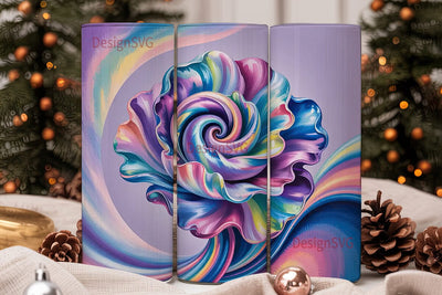 Iridescent Swirl 20oz Tumbler Wrap Sublimation DesignSVG 