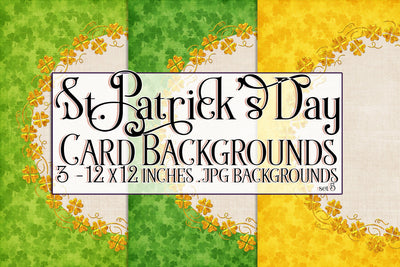 Irish Card Topper, St Patrick's Day Background, Irish Plaid Paper, s5 Digital Pattern Designing with Marlo 
