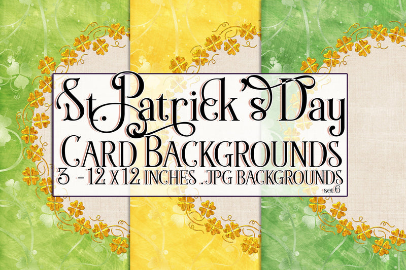 Irish Card Topper, St Patrick's Day Background, Irish Plaid Paper, s6 Digital Pattern Designing with Marlo 