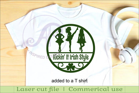 Irish Dance Name Sign SVG, Irish Dancer Wall Decor, Girls SVG APInspireddesigns 