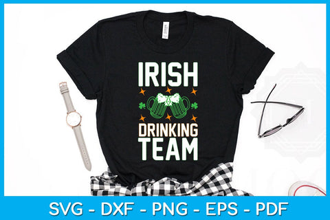 Irish Drinking Team St Patrick's Day SVG PNG PDF Cut File SVG Creativedesigntee 