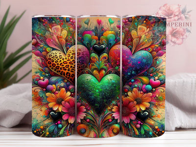 Irish Heart 20oz Tumbler Wrap, St Patrick's Day, Heart Abstract, Tumbler Wrap, 20oz Tumbler, Sublimation Design, Irish Heart, Holiday Gift Sublimation Li Zamperini 