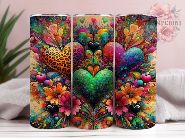 Irish Heart 20oz Tumbler Wrap, St Patrick's Day, Heart Abstract, Tumbler Wrap, 20oz Tumbler, Sublimation Design, Irish Heart, Holiday Gift Sublimation Li Zamperini 