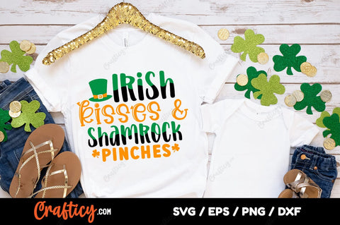 Irish kisses & shamrock pinches SVG Design SVG Designangry 