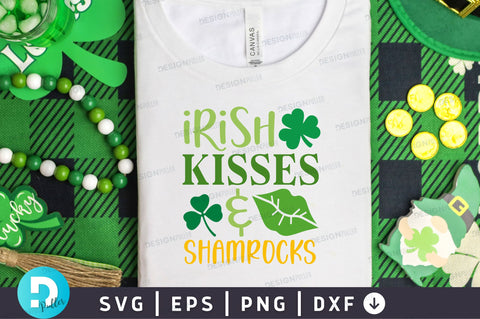 Irish kisses & shamrocks SVG Design SVG Regulrcrative 