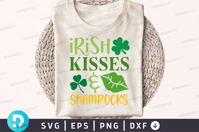 Irish kisses & shamrocks SVG Design SVG Regulrcrative 